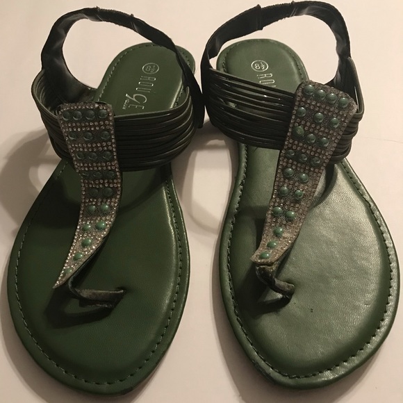Olive sandals - Picture 4 of 4